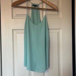 Elegant Aqua Spaghetti Strap Top